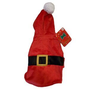 BUTTONS & BONES Santa Suit Hoodie Puppy/Dog X-SMALl. New With Tags